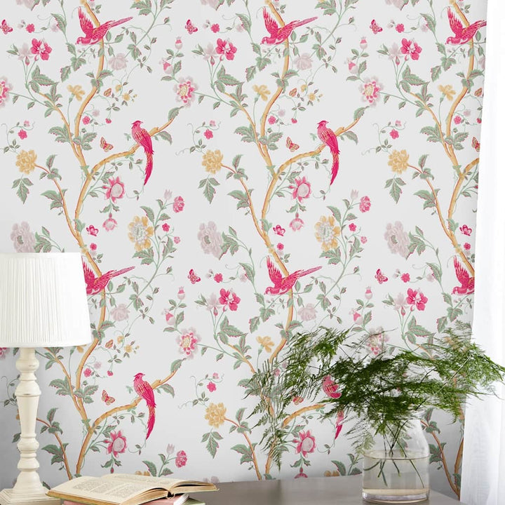 115254 - Laura Ashley - Laura Ashley Summer Palace Peony Wallpaper - Decor Warehouse