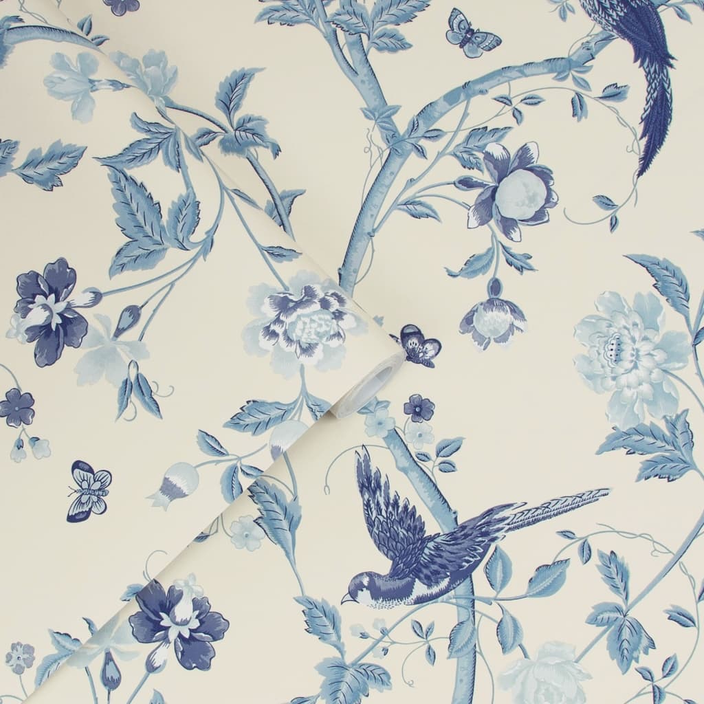 Laura Ashley | Summer Palace Royal Blue Wallpaper