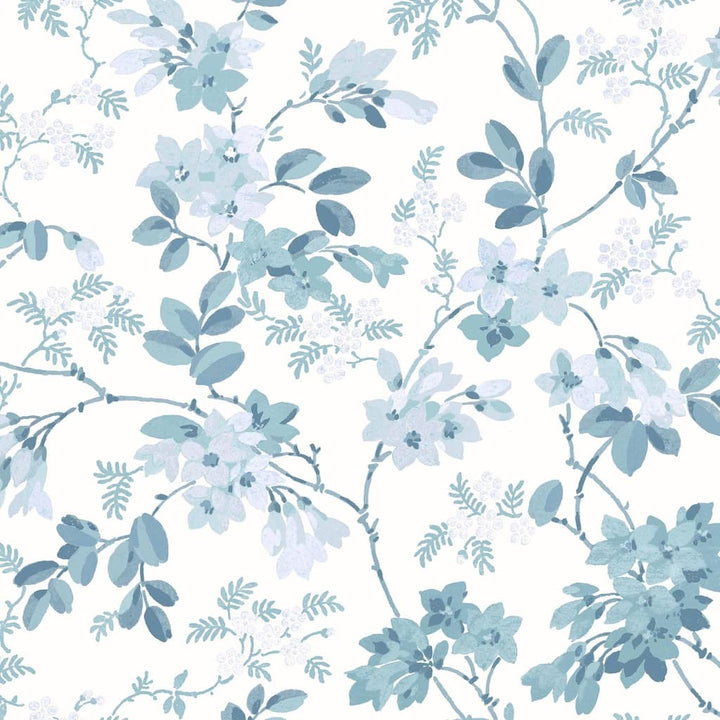 130107 - Laura Ashley - Laura Ashley Yewland Seaspray Wallpaper - Decor Warehouse