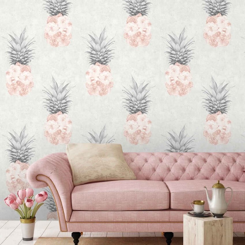 WM-054-Woodchip & Magnolia-Ludic Blush Pink Wallpaper-Decor Warehouse