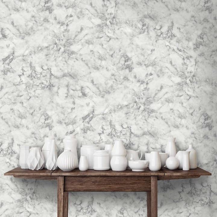 WM-163-Woodchip & Magnolia-Marble Grey Wallpaper-Decor Warehouse