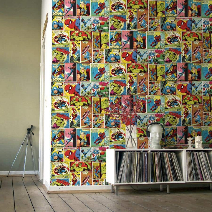 159501 - Muriva - Marvel Comic Strip Muriva Wallpaper - Decor Warehouse