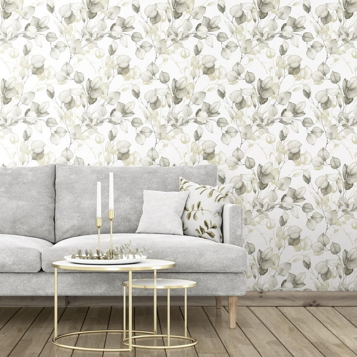 210503-Muriva-Muriva Eucalyptus Natural Metallic Gold Wallpaper-Decor Warehouse