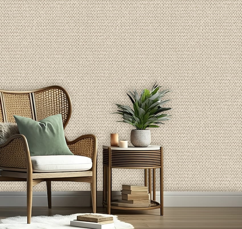 M78407-Muriva-Muriva Grass Weave Cream Wallpaper-Decor Warehouse