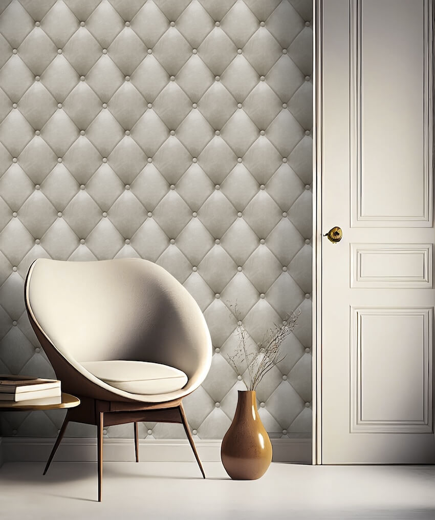 M76207-Muriva-Muriva Leatherette Cream Wallpaper-Decor Warehouse