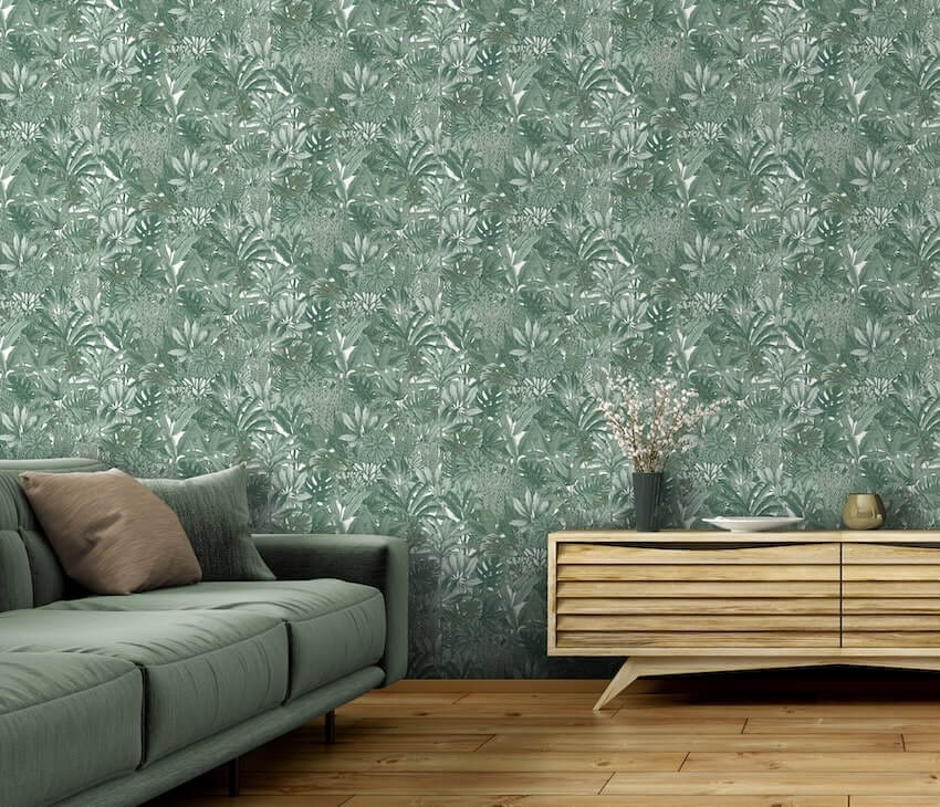 205502-Muriva-Muriva Lush Forest Green Metallic Wallpaper-Decor Warehouse