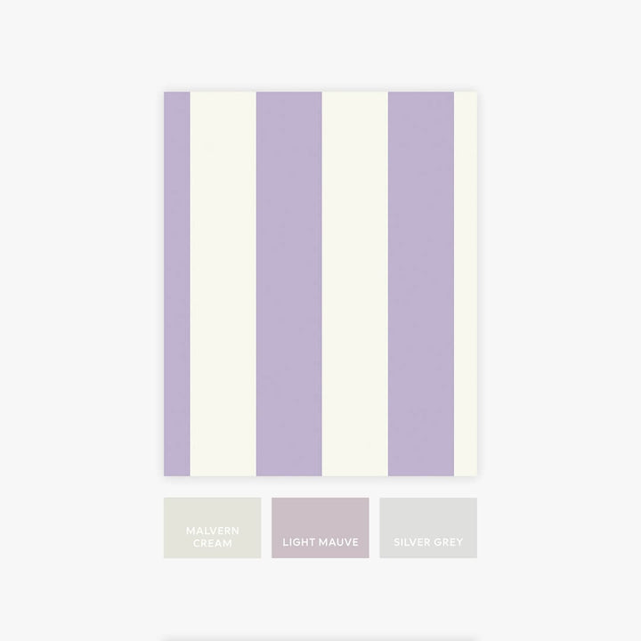 128844 - Next - Next Crafted Stripe Lilac Wallpaper - Decor Warehouse