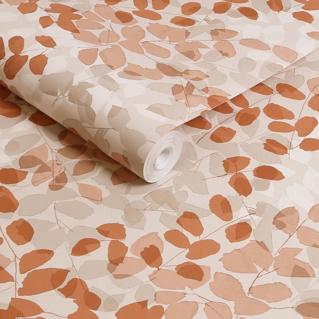 128829 - Next - Next Forest Floor Burnt Orange Wallpaper - Decor Warehouse