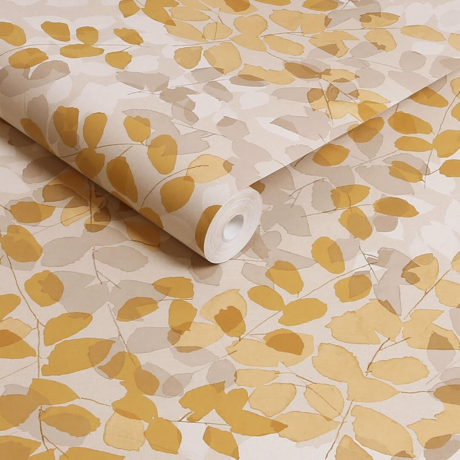 128828 - Next - Next Forest Floor Ochre Wallpaper - Decor Warehouse