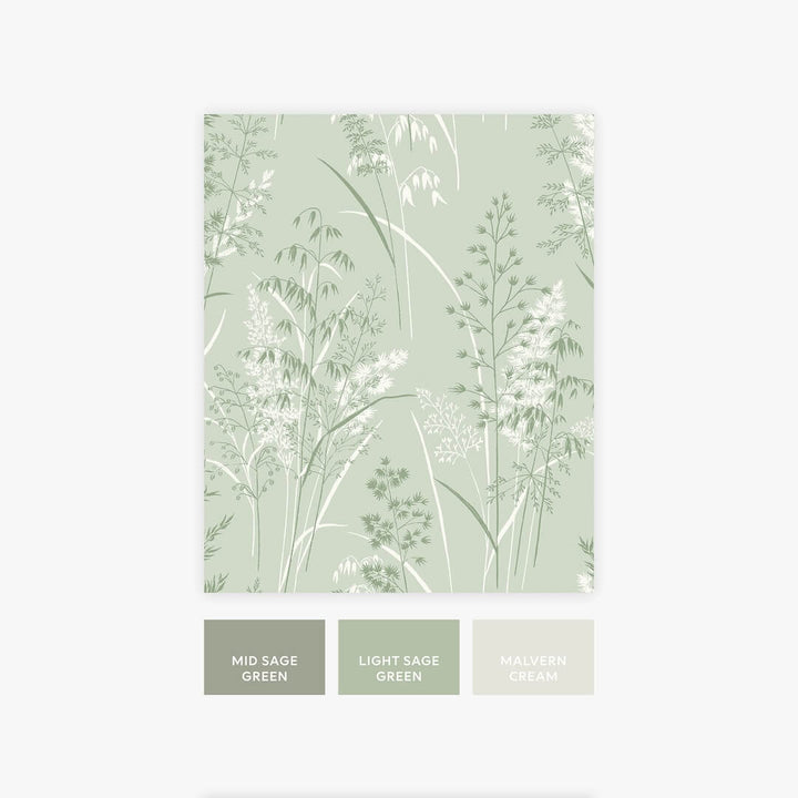 128824 - Next - Next Leaf Sprigs Sage Wallpaper - Decor Warehouse