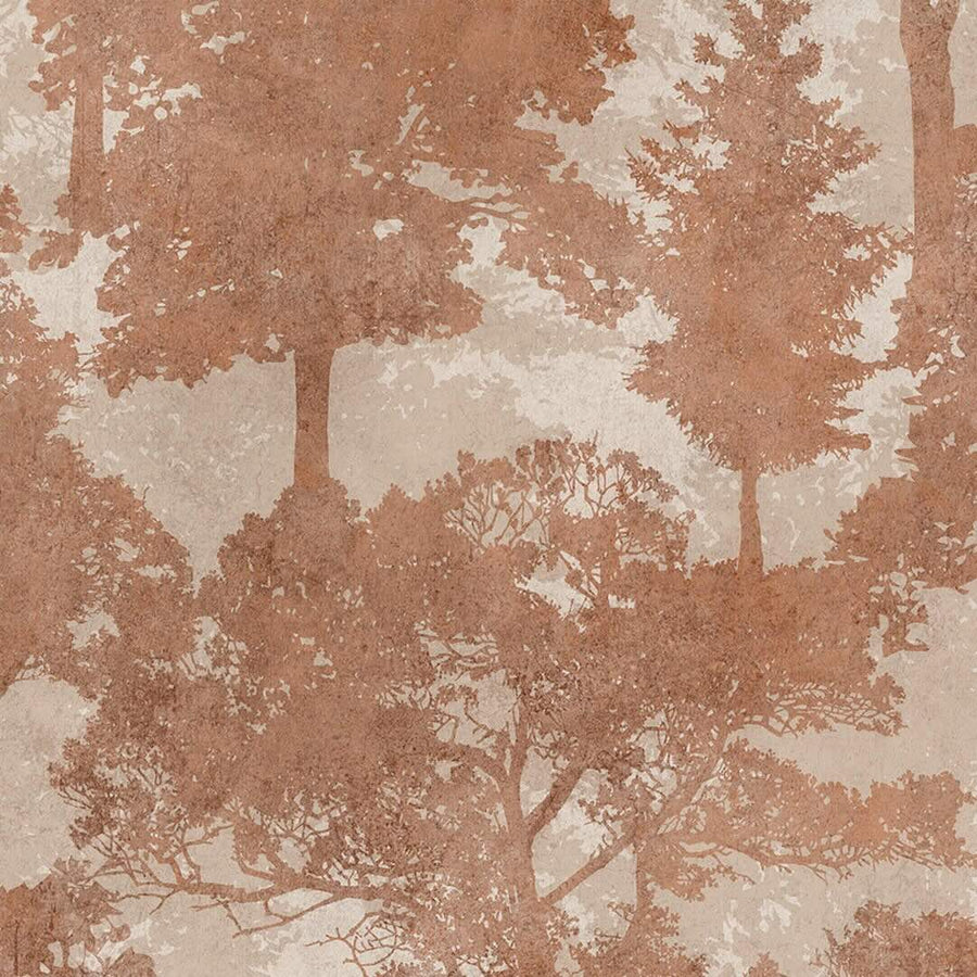 128837 - Next - Next Trailing Trees Terracotta Wallpaper - Decor Warehouse