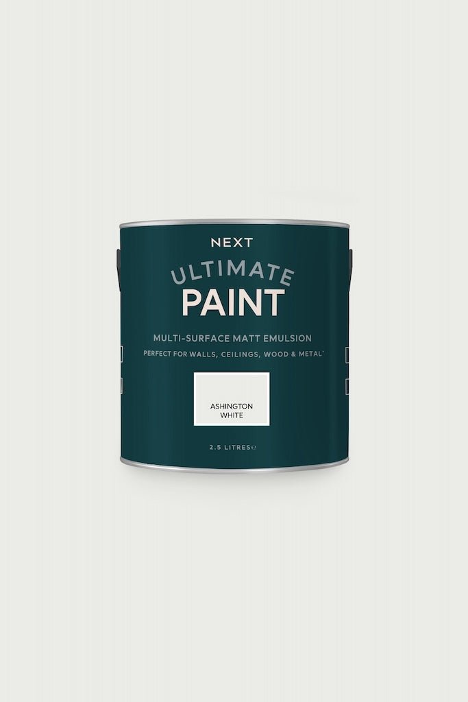 T82887 - Next - Next Ultimate Multi Surface Matt Emulsion Paint - Ashington White 2.5L - Decor Warehouse