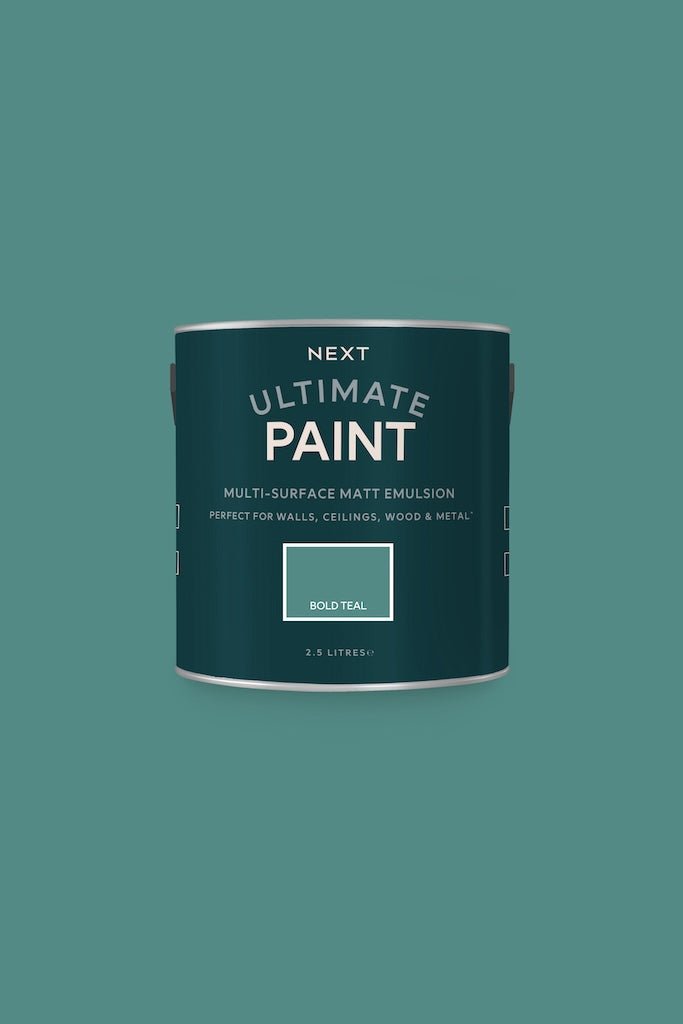 U37101 - Next - Next Ultimate Multi Surface Matt Emulsion Paint - Bold Teal 2.5L - Decor Warehouse