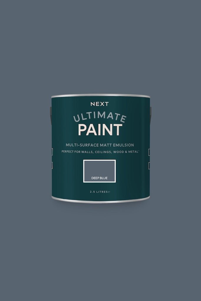 U37107 - Next - Next Ultimate Multi Surface Matt Emulsion Paint - Deep Blue 2.5L - Decor Warehouse