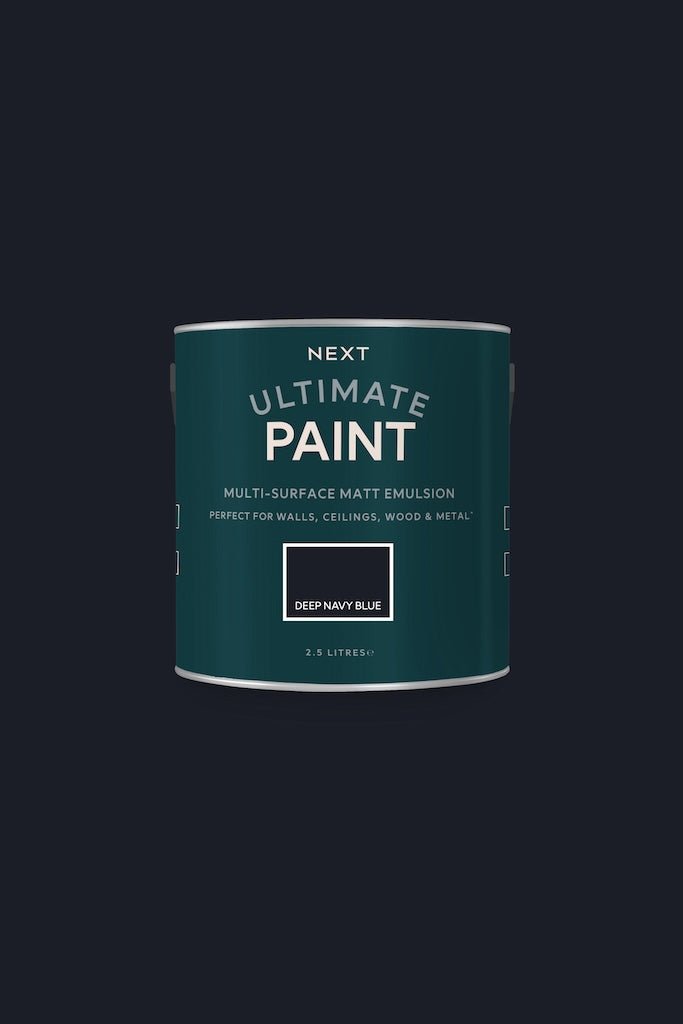 U37108 - Next - Next Ultimate Multi Surface Matt Emulsion Paint - Deep Navy Blue 2.5L - Decor Warehouse