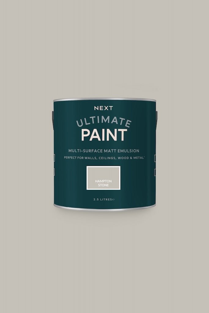 T82908 - Next - Next Ultimate Multi Surface Matt Emulsion Paint - Hampton Stone 2.5L - Decor Warehouse