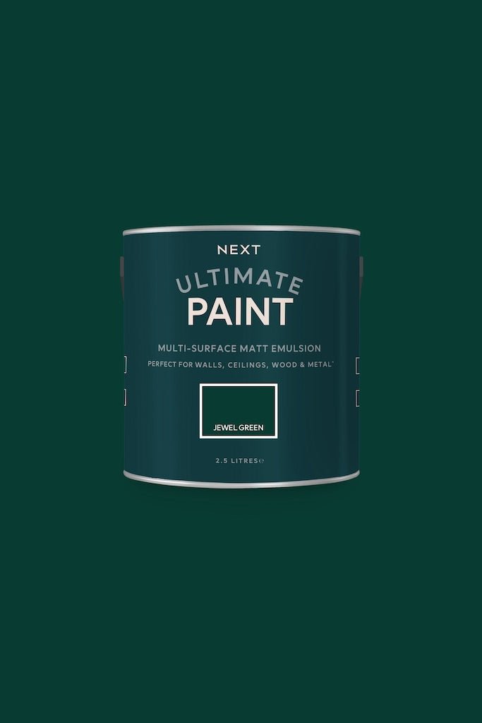 U37096 - Next - Next Ultimate Multi Surface Matt Emulsion Paint - Jewel Green 2.5L - Decor Warehouse