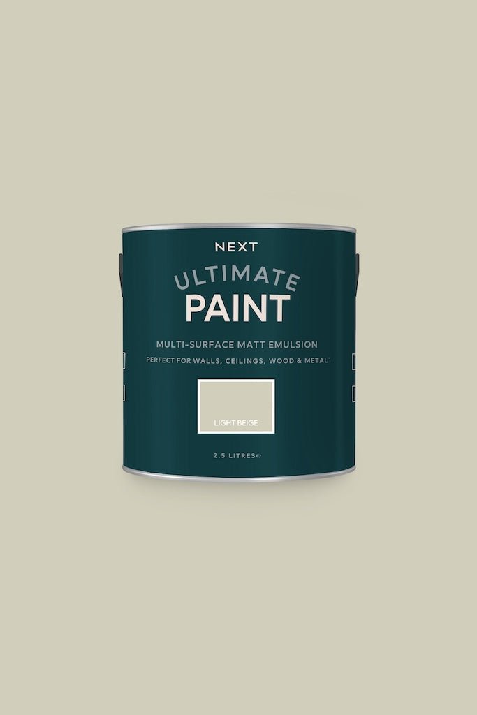 T82900 - Next - Next Ultimate Multi Surface Matt Emulsion Paint - Light Beige 2.5L - Decor Warehouse