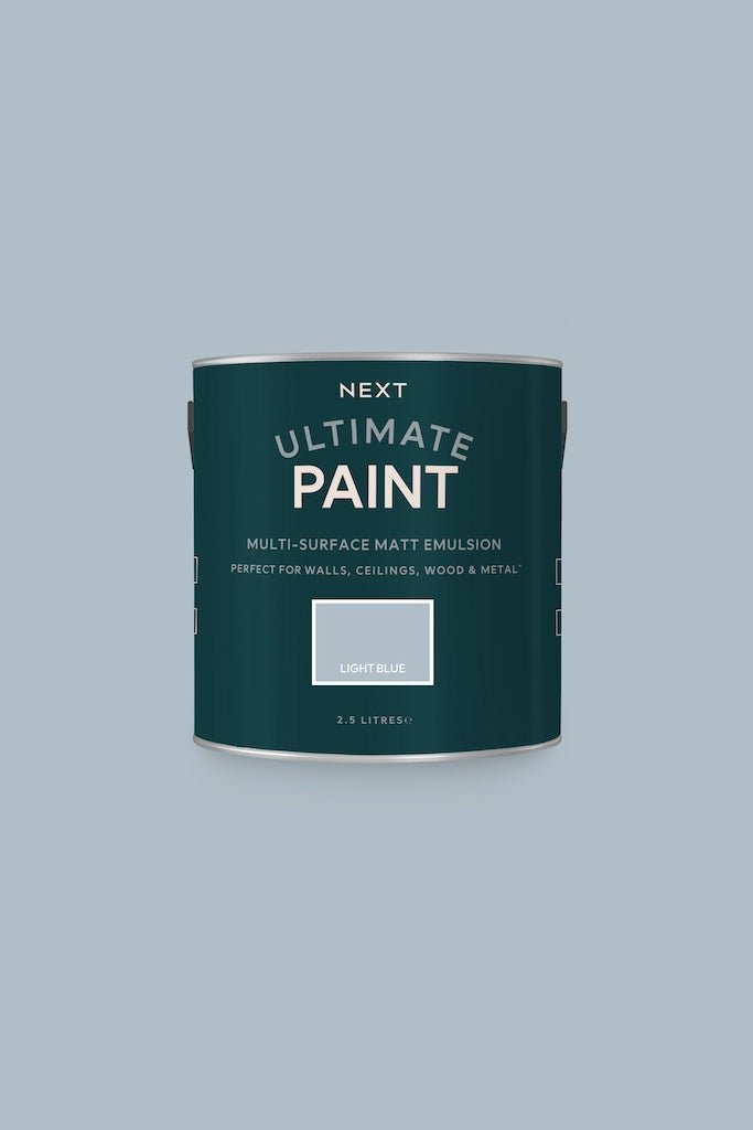 U37104 - Next - Next Ultimate Multi Surface Matt Emulsion Paint - Light Blue 2.5L - Decor Warehouse