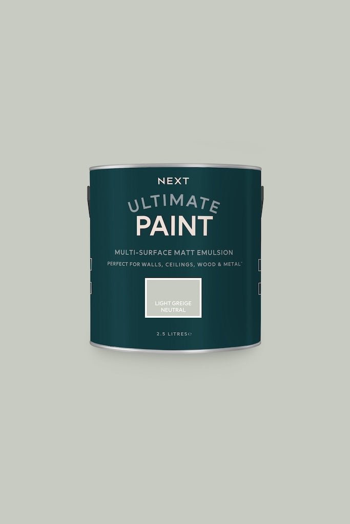 T82903 - Next - Next Ultimate Multi Surface Matt Emulsion Paint - Light Greige Neutral 2.5L - Decor Warehouse