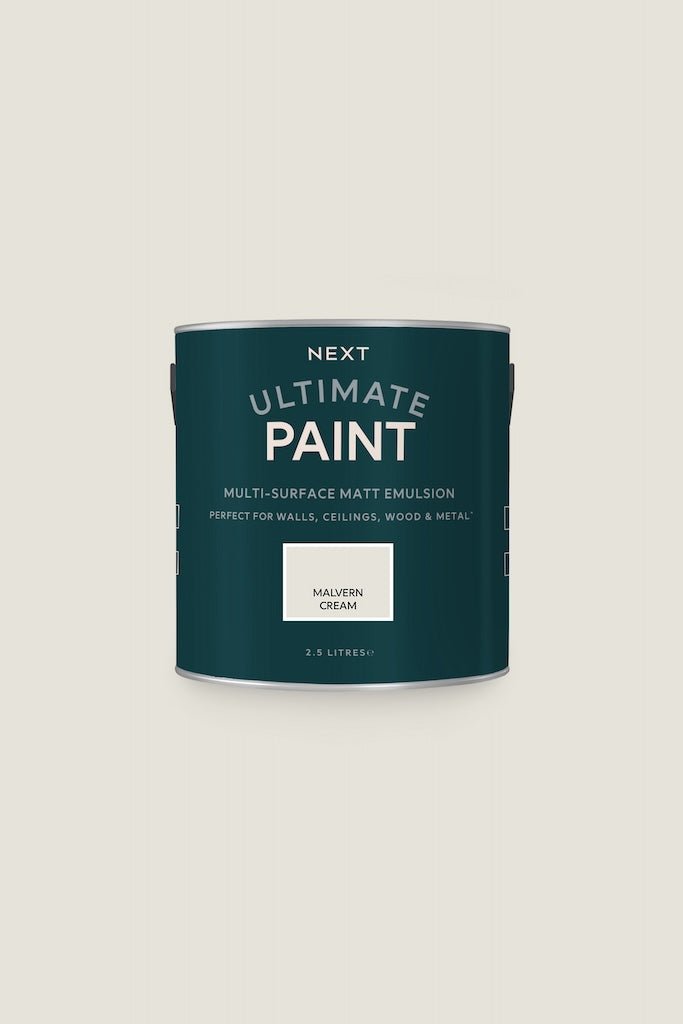 T82899 - Next - Next Ultimate Multi Surface Matt Emulsion Paint - Malvern Cream 2.5L - Decor Warehouse