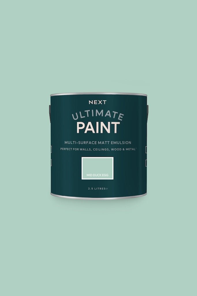 U37098 - Next - Next Ultimate Multi Surface Matt Emulsion Paint - Mid Duck Egg 2.5L - Decor Warehouse