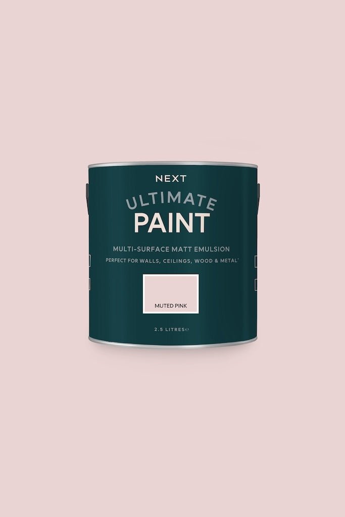 T82911 - Next - Next Ultimate Multi Surface Matt Emulsion Paint - Muted Pink 2.5L - Decor Warehouse