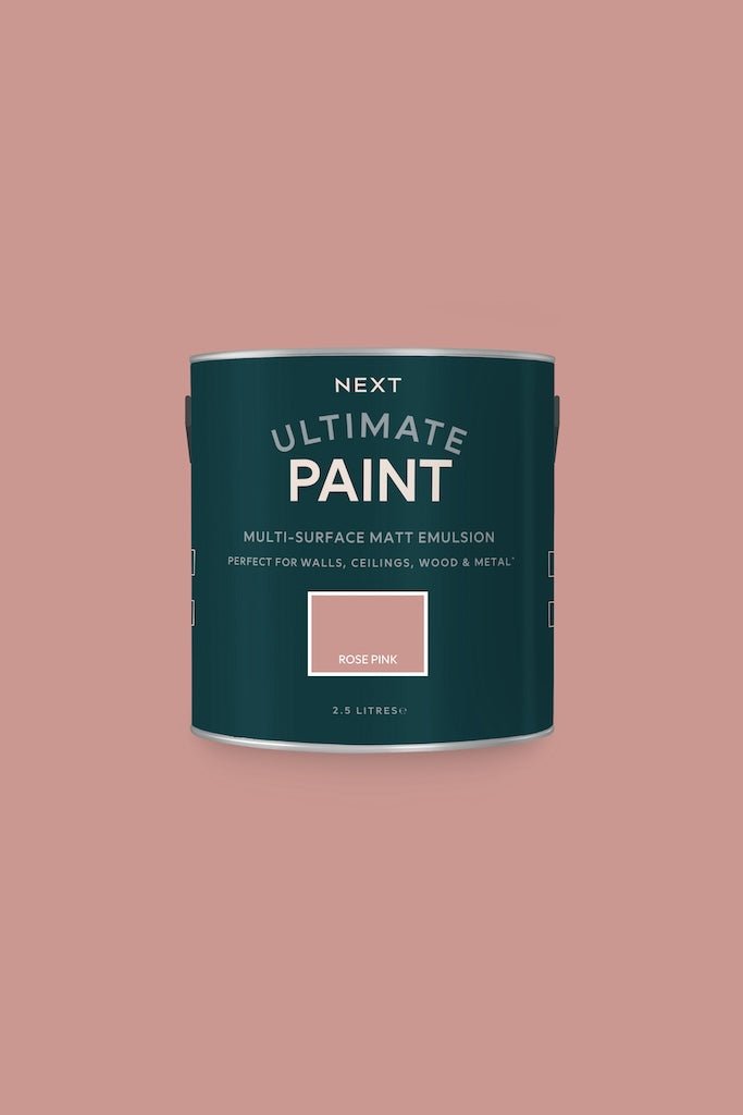 U37109 - Next - Next Ultimate Multi Surface Matt Emulsion Paint - Rose Pink 2.5L - Decor Warehouse