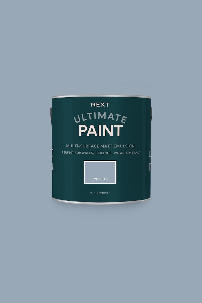 U37105 - Next - Next Ultimate Multi Surface Matt Emulsion Paint - Soft Blue 2.5L - Decor Warehouse