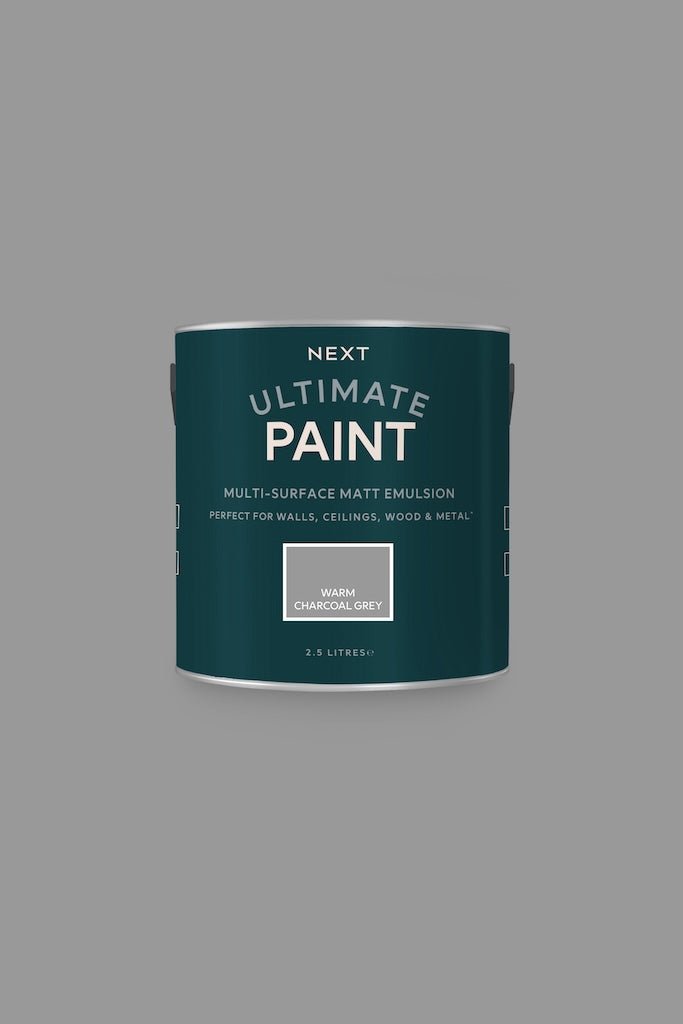 T82894 - Next - Next Ultimate Multi Surface Matt Emulsion Paint - Warm Charcoal Grey 2.5L - Decor Warehouse