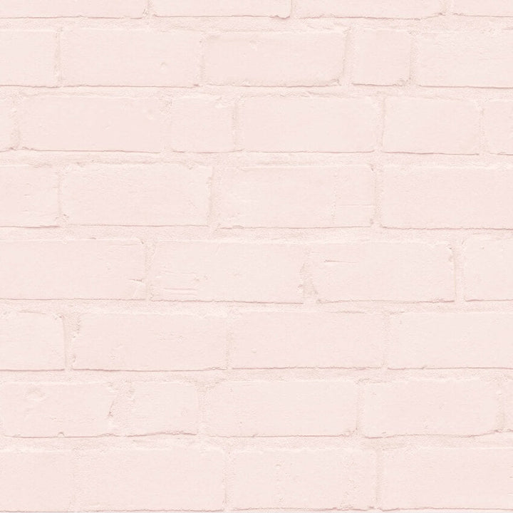 WM-046-Woodchip & Magnolia-Painted Blush Brick Wallpaper-Decor Warehouse