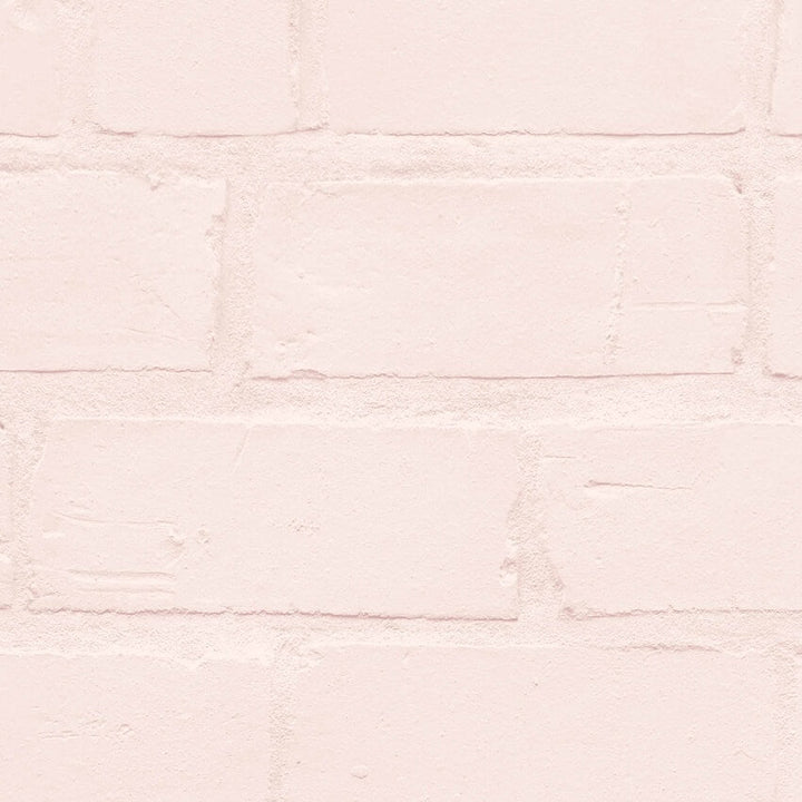 WM-046-Woodchip & Magnolia-Painted Blush Brick Wallpaper-Decor Warehouse