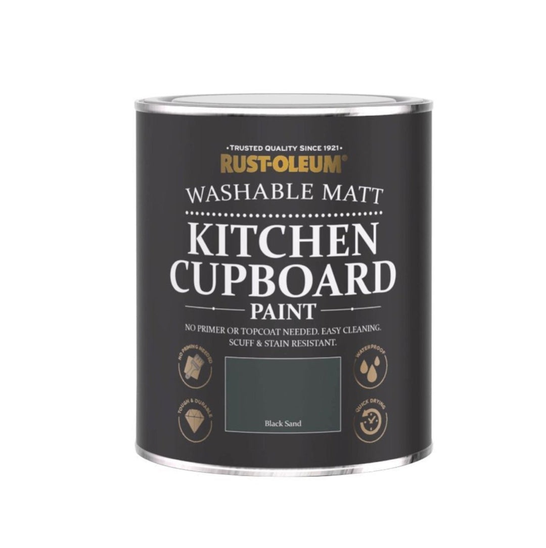 CHA303 - Rust - Oleum - Rust - Oleum Kitchen Cupboard Paint Black Sand 750ml - Decor Warehouse