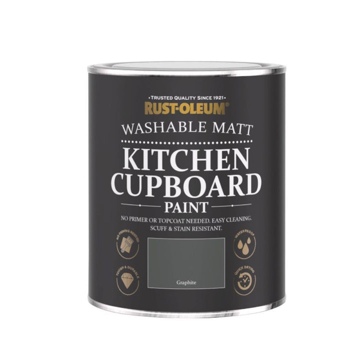 CHA307 - Rust - Oleum - Rust - Oleum Kitchen Cupboard Paint Graphite 750ml - Decor Warehouse