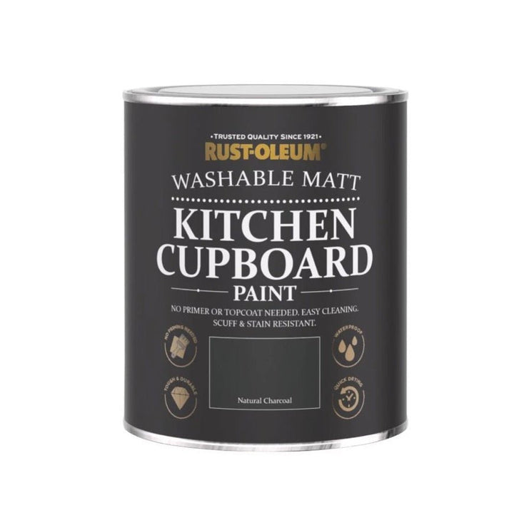 CHA302 - Rust - Oleum - Rust - Oleum Kitchen Cupboard Paint Natural Charcoal 750ml - Decor Warehouse