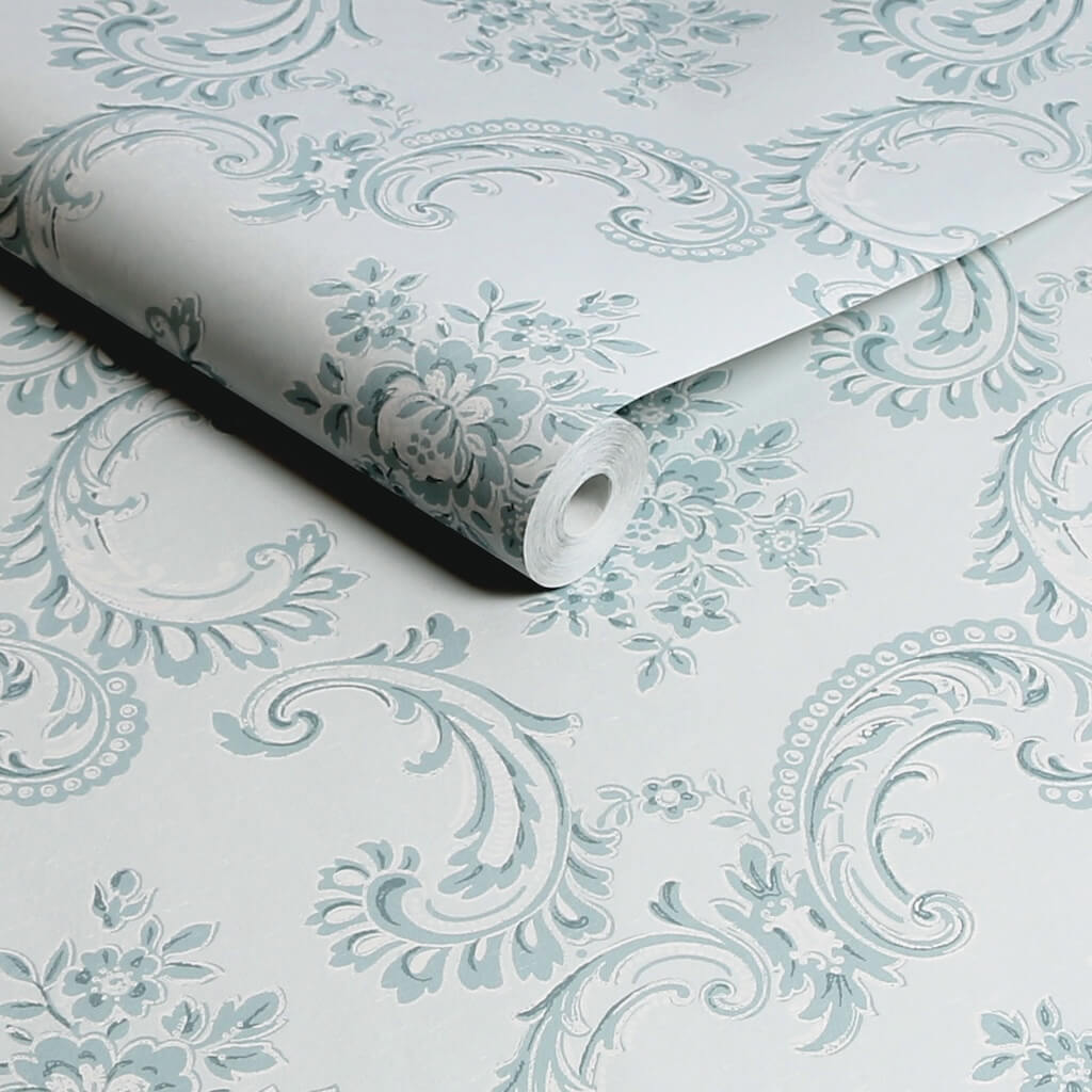 125114 - Shabby Chic by Rachel Ashwell - Shabby Chic by Rachel Ashwell Boudoir Beauty Blue wallpaper - Decor Warehouse