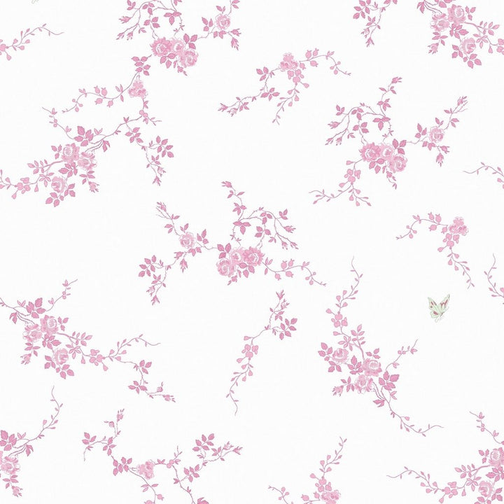 125107 - Shabby Chic by Rachel Ashwell - Shabby Chic by Rachel Ashwell Butterflies Pink Wallpaper - Decor Warehouse