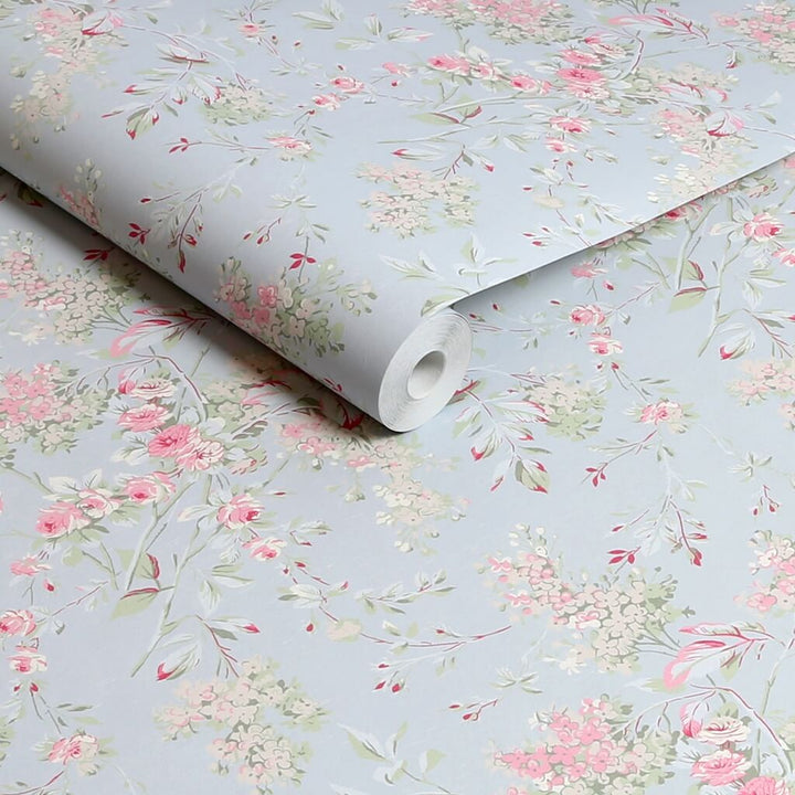 125123 - Shabby Chic by Rachel Ashwell - Shabby Chic by Rachel Ashwell Chelsea Blue wallpaper - Decor Warehouse