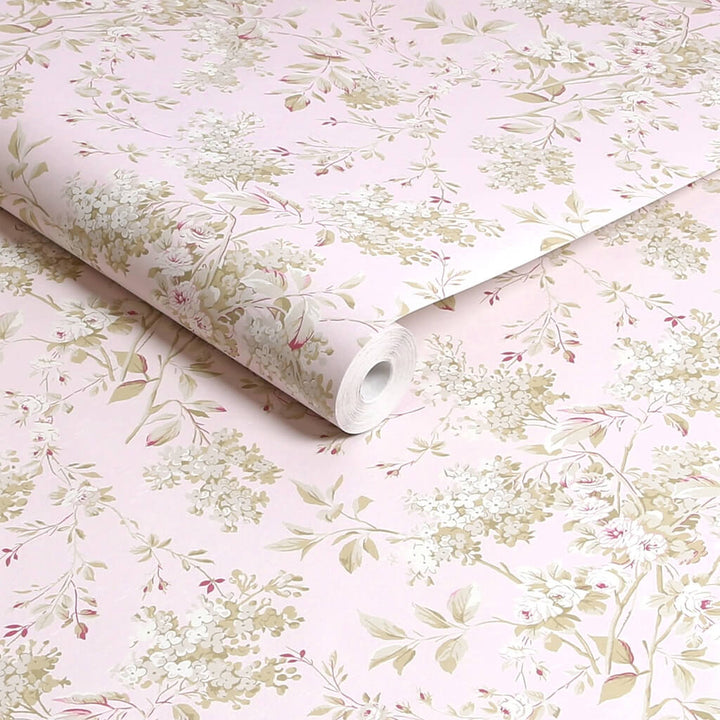 125124 - Shabby Chic by Rachel Ashwell - Shabby Chic by Rachel Ashwell Chelsea Pink wallpaper - Decor Warehouse