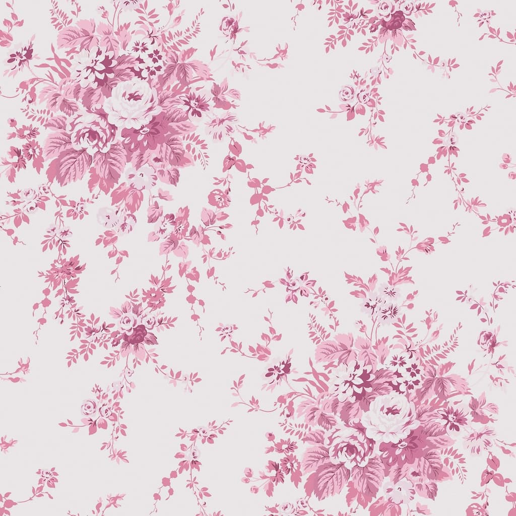 125126 - Shabby Chic by Rachel Ashwell - Shabby Chic by Rachel Ashwell Garden Floral Pink Tonal wallpaper - Decor Warehouse