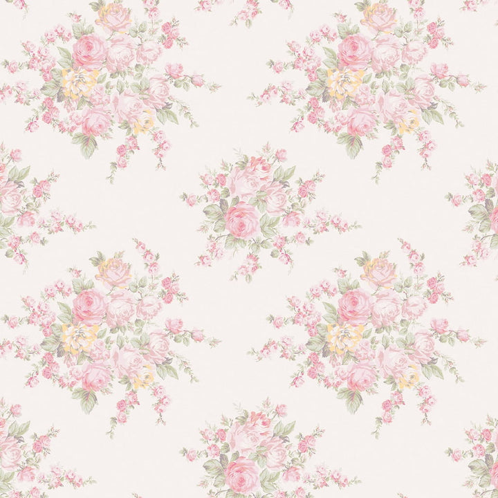 125135 - Shabby Chic by Rachel Ashwell - Shabby Chic by Rachel Ashwell Rose Blossom Pink Multi wallpaper - Decor Warehouse