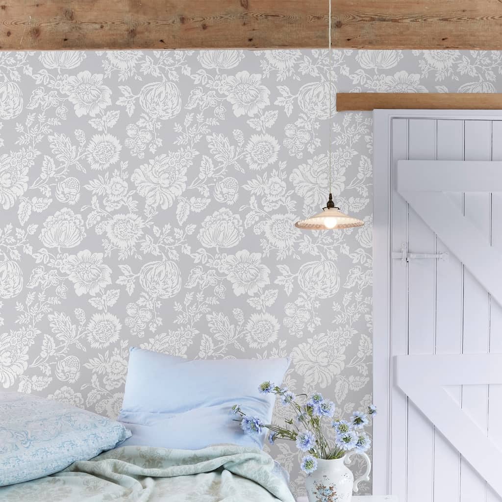 125139 - Shabby Chic by Rachel Ashwell - Shabby Chic by Rachel Ashwell Stipple Grey Wallpaper - Decor Warehouse