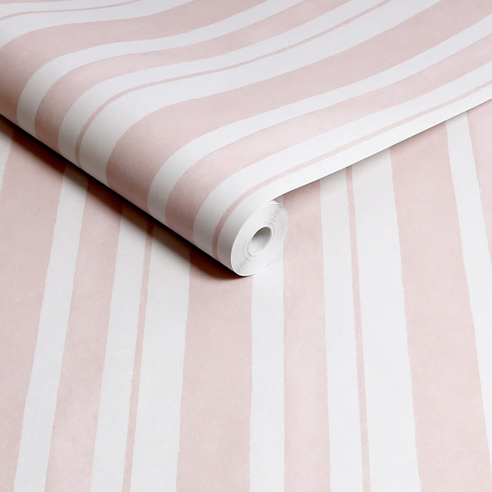 125116 - Shabby Chic by Rachel Ashwell - Shabby Chic by Rachel Ashwell Watercolour Stripe Pink wallpaper - Decor Warehouse