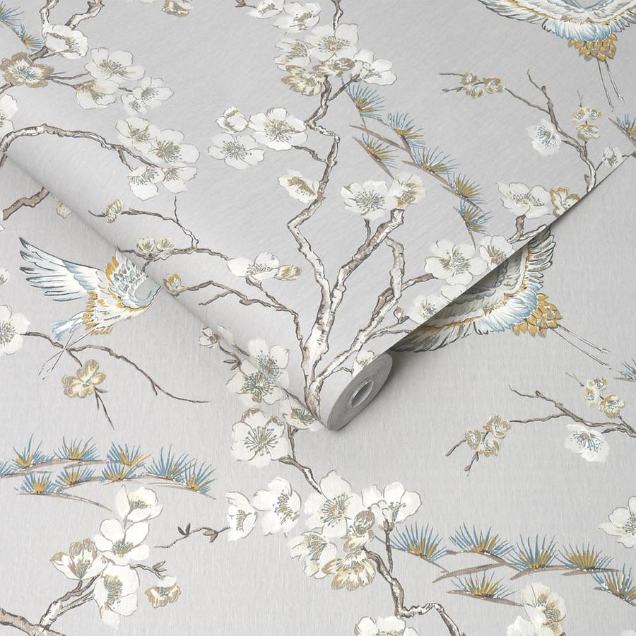 106565 - Sublime - Sublime Japan Grey Blue Wallpaper - Decor Warehouse