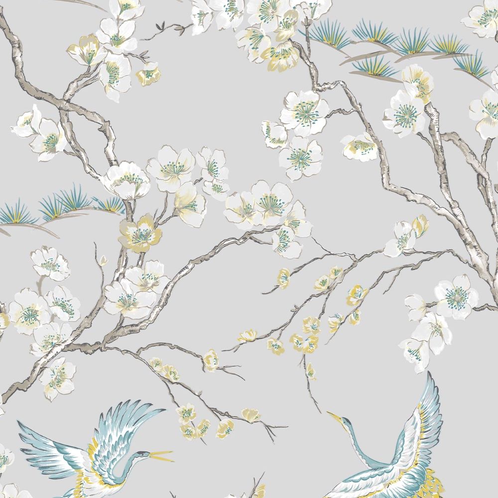 106565 - Sublime - Sublime Japan Grey Blue Wallpaper - Decor Warehouse