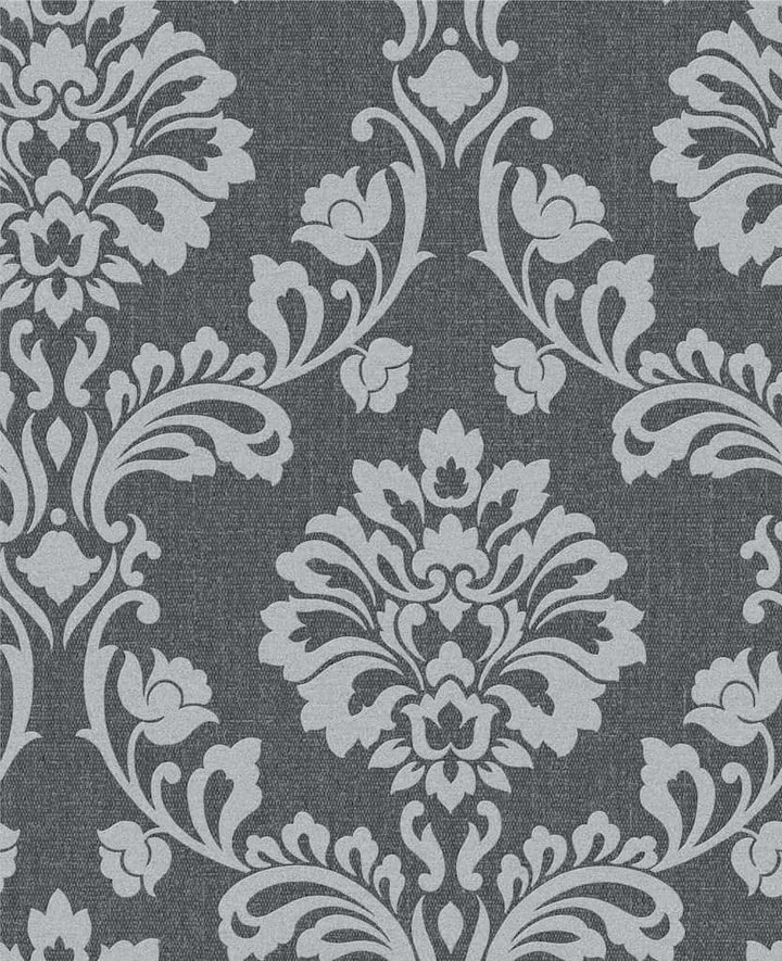 20 - 708 - Superfresco Easy - Superfresco Aurora Black/Grey Wallpaper - Decor Warehouse