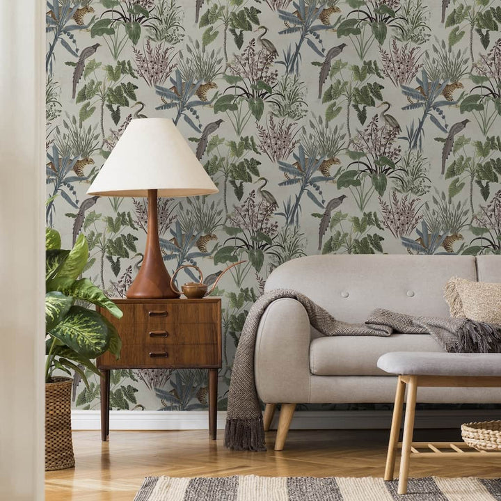 125008 - Superfresco Easy - Superfresco Easy Animal Kingdom Multicolour Wallpaper - Decor Warehouse