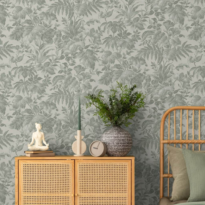 124214 - Superfresco Easy - Superfresco Easy Hedgerows Green Wallpaper - Decor Warehouse