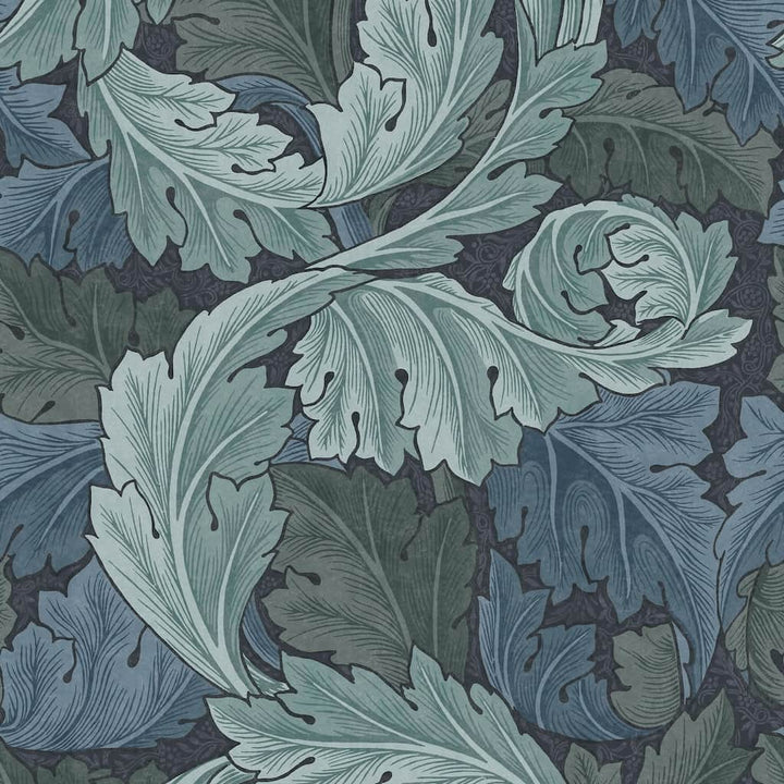 124225 - William Morris Wallpaper - William Morris At Home Acanthus Blue Wallpaper - Decor Warehouse