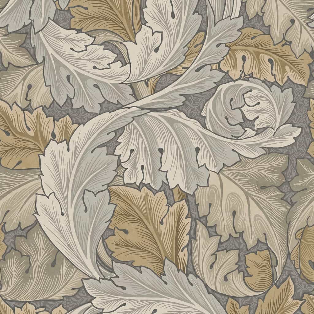 124226 - William Morris Wallpaper - William Morris At Home Acanthus Neutral Wallpaper - Decor Warehouse